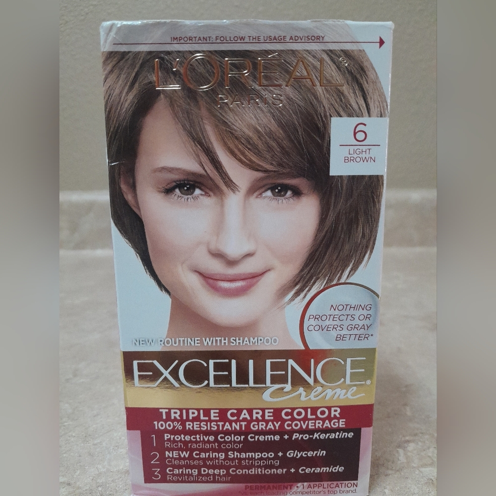 L'Oreal Paris Excellence Creme 6 Light Brown NWT Size:OS    Loreal
